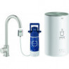 Robinet RED MONO avec Boiler M-Size. C-sortie acier