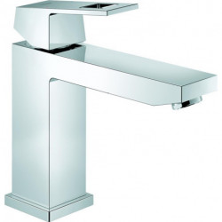 Mitigeur lavabo EUROCUBE DN 15, version moyenne-haute, garniture de vidage 1 1 / 4Z graphite dur brossé GROHE