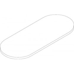 Étagère en verre HG LOGO 450 mm individuellement