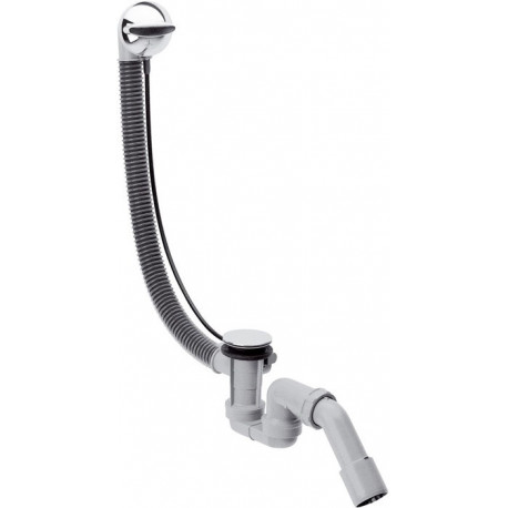 Set complet avec Flexaplus ensemble complet avec vidange et surplomb chrome HANSGROHE
