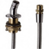 Support de douchette encastré chromé