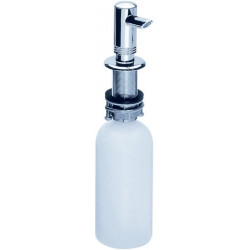 Distributeur de liquide vaisselle aspect acier inox