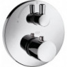 Set finition pour mitigeur thermostatique encastré,avec robinet d'arrêt, chromé 