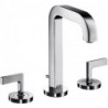 Mél lavabo 170 3 trou s Poignées Manettes bec 140 mmavec tirette et vidage chromé 