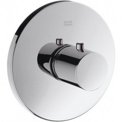 Set de finition pour mitigeur thermostatique encastré haut débit chroméé