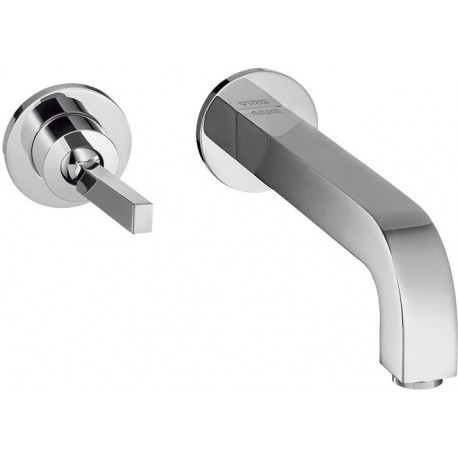 mitigeur lavabo encastréavec rosaces, bonde à écoulement libre chroméé