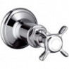 Set de finition pour robinet d'arrêt 1/2et 3/4nickel brossé