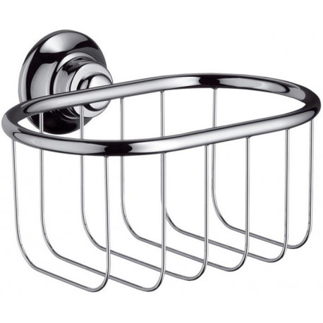 Panier porte-savon chroméé