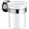 Porte-verre nickel brossé