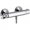 mitigeur thermostatique douche nickel brossé