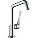 mitigeur cuisine aspect acier inox