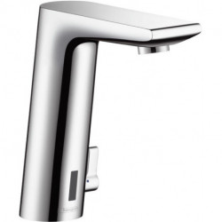 mitigeur Lavabo électronique av manette réglage température sur secteur chroméé
