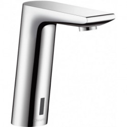 mitigeur Lavabo électronique sans manette réglage température sur secteur chroméé