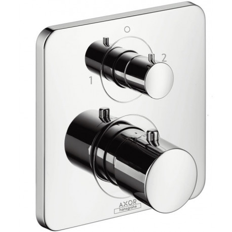 Set finition mitigeur thermostatique encastréavec RA/inverseur chroméé