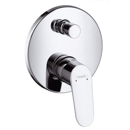 Set de finition pour mitigeur bain/douche encastré chromé FOCUS UP chr
