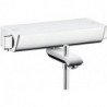 mitigeur Thermostatique bain/douche blanc/chromé