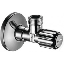 Robinet d'angle avec filtre chromé 