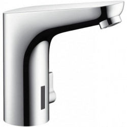 mitigeur lavabo électroniqueavec manette réglage température, batterie chroméé