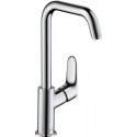 Mitigeur de lavabo 240 bec haut, avec tirette et vidage chromé -FOCUS 240 m set de vidage 1 1 / 4Z chrome