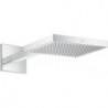 tête de douche 24 x 24 cmavec bras de douche chroméé