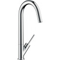 mitigeur cuisine aspect acier inox