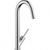 mitigeur cuisine aspect acier inox