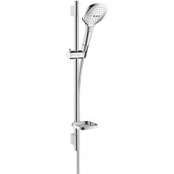 Set Raindance Select E 120 3jet EcoSmart / Unica'S Puro 0,65 m blanc/chromé