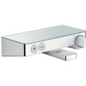 Thermostatique bain/douche blanc/chromé