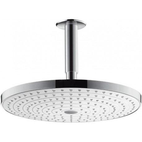 tête de douche Raindance Select S 300 2jetavec raccord plafond 100 mm blc/chr