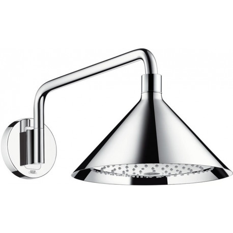 tête de douche Axor 240 2jetavec bras de douche designed by Front chroméé