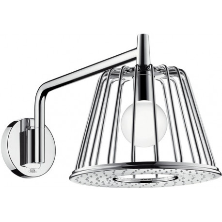 LampShower 1jetavec bras de douche designed by Nendo chroméé
