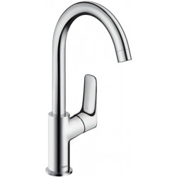 Mitigeur lavabo 210 bec haut avec tirette et vidage synthétique chromé