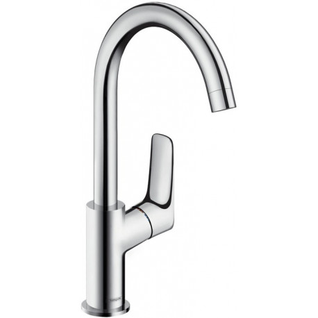 Mitigeur lavabo 210 bec haut avec tirette et vidage synthétique chromé