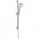 Set Douche Croma Select S 110 Vario / Unica'Croma 0,65 m sans porte-savon blanc/chromé