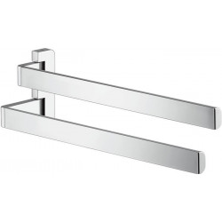 Porte-serviettes double chroméé