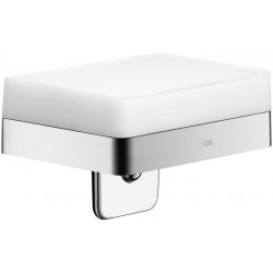Distributeur de savon liquideavec tablette chroméé