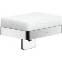 Distributeur de savon liquideavec tablette chroméé