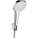 Set de douche S 1,25m/Croma Select E 110 Vario blanc/chromé