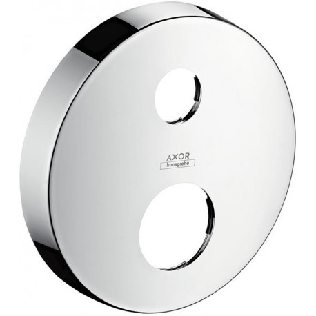 Rosace ronde 33 mm pour robinetterie encastrée 2 trou s nickel brossé