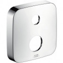 Rosace SoftCube 33 mm pour robinetterie encastrée 2 trou s chroméé