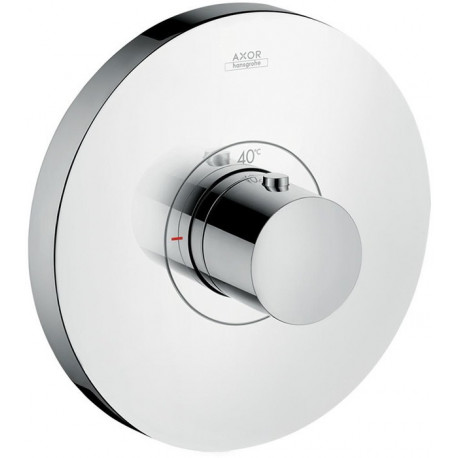 Set finition mitigeur thermostatique ShowerSelect rond encastré haut déb. chromé 