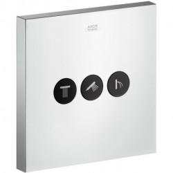 Set de finition ShowerSelect Square pour robinet d'arrêt 3 sorties chroméé
