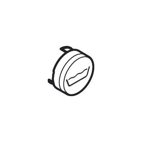 Bouton jet Rain large blanc