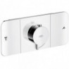 Set de finition pour mitigeur thermostatique encastréavec 2 sorties chroméé