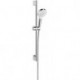 Set Crometta Vario Green 6 l/min / Unica'Croma 0,65m blanc/chromé