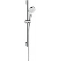 Set Crometta 1jet Green 6 l/min / Unica'Croma 0,65m blanc/chromé