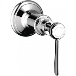 Set de finition robinet d’arrêt 1/2et 3/4poignée manette nickel brossé