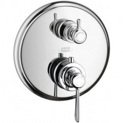 Set fin avec therm enc, robinet d’ar et inverseur intégrés, nickel brossé