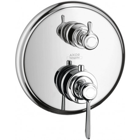 Set fin avec therm enc, robinet d’ar et inverseur intégrés, nickel brossé