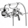Mélongeur Bain/ douche poignées manettes nickel brossé